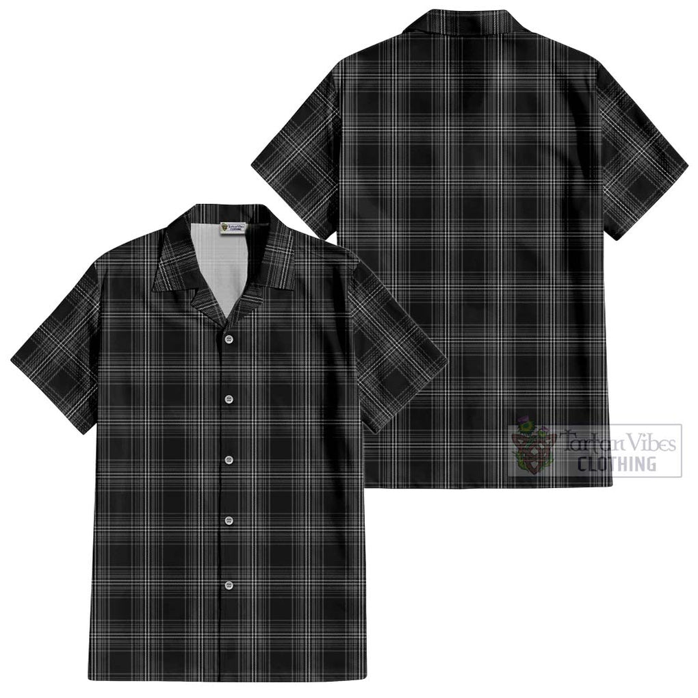 Stewart Mourning Tartan Cotton Hawaiian Shirt Kid - Tartanvibesclothing Shop