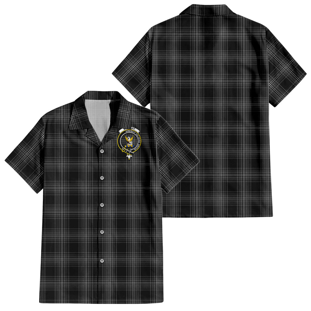 stewart-mourning-tartan-short-sleeve-button-down-shirt-with-family-crest