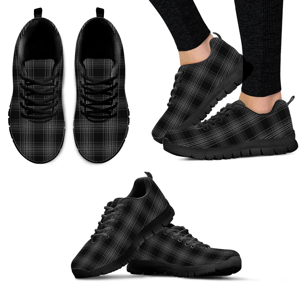 Stewart Mourning Tartan Sneakers - Tartan Vibes Clothing