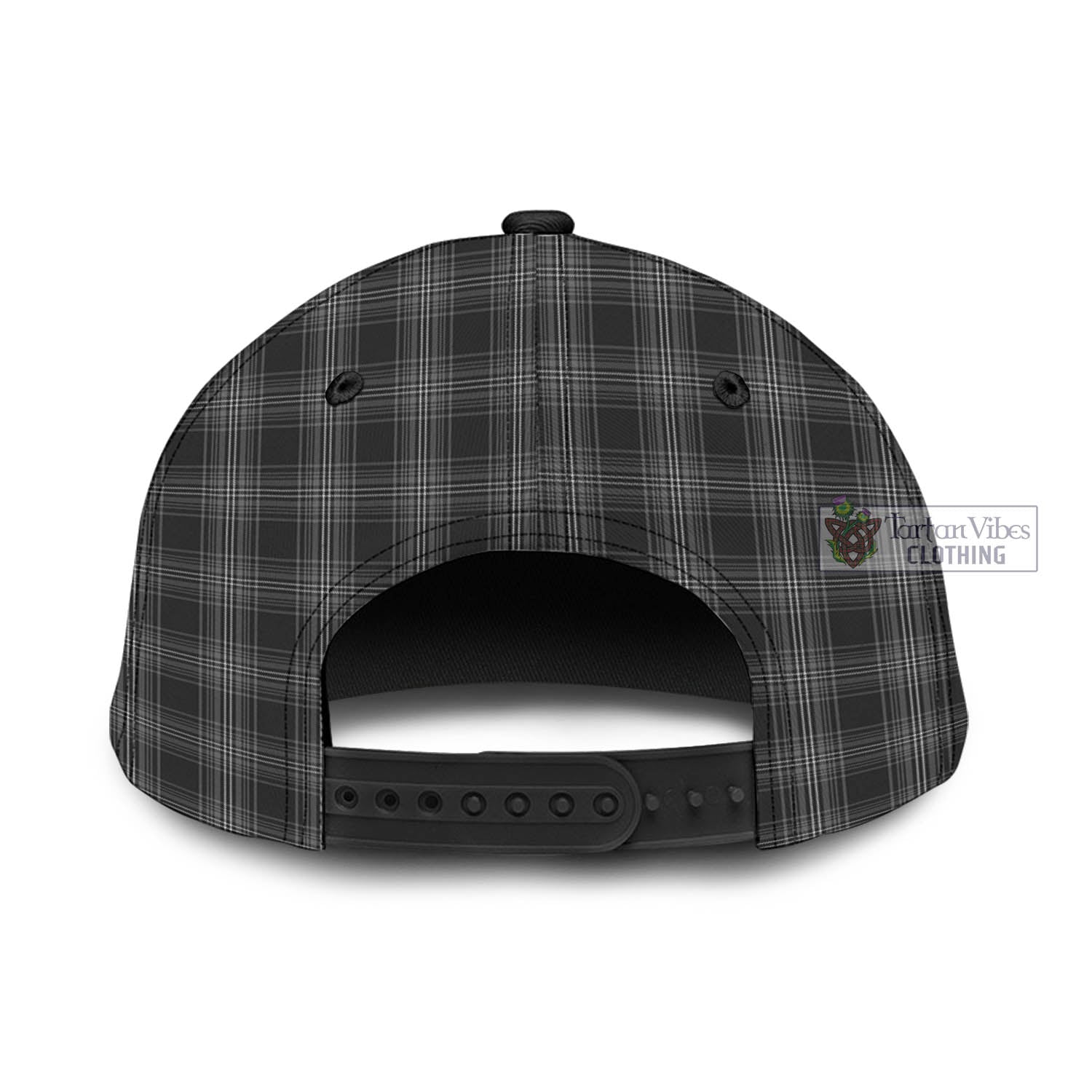 Tartan Vibes Clothing Stewart Mourning Tartan Classic Cap with Family Crest In Me Style