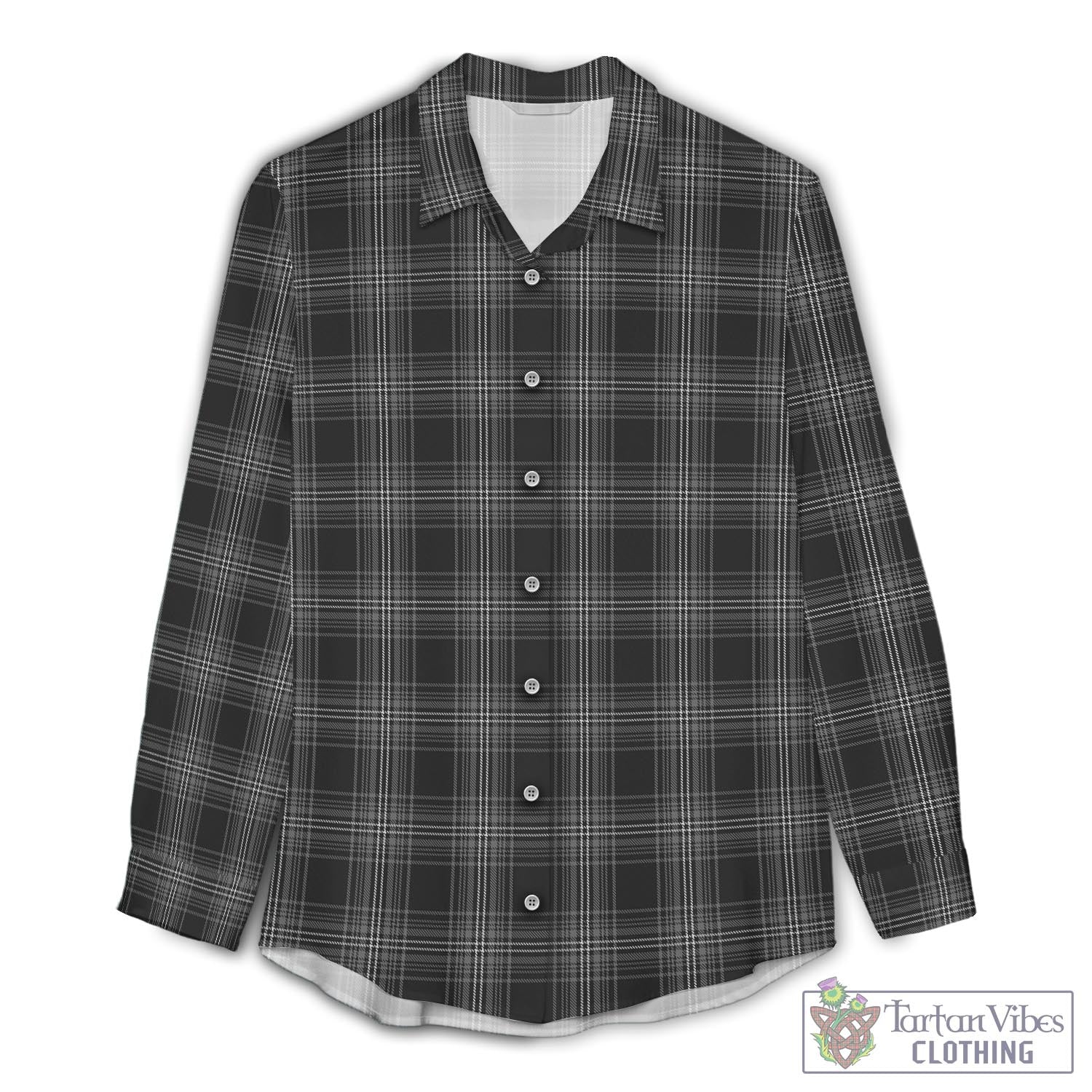 Stewart Mourning Tartan Womens Casual Shirt