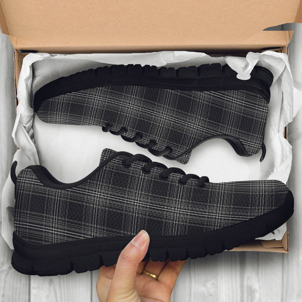 Stewart Mourning Tartan Sneakers - Tartan Vibes Clothing