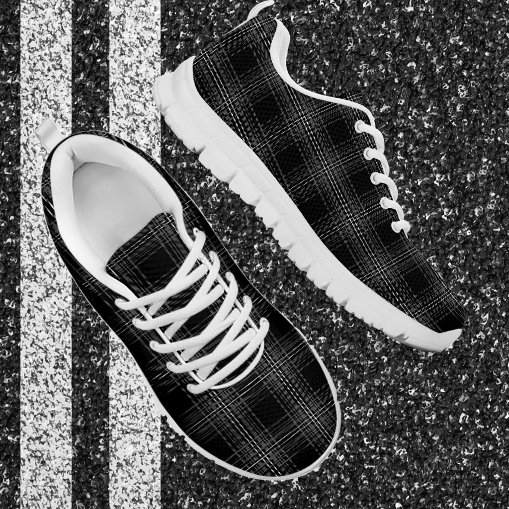 Stewart Mourning Tartan Sneakers - Tartan Vibes Clothing