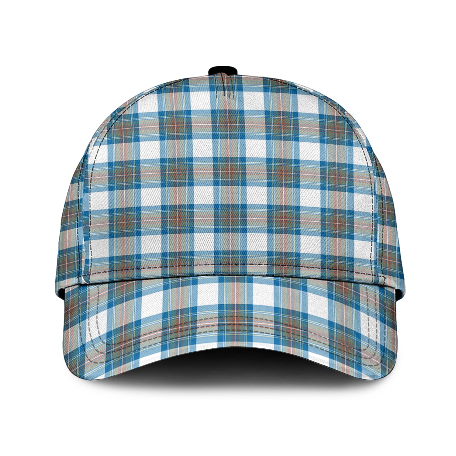 Stewart Muted Blue Tartan Classic Cap Classic Cap Universal Fit - Tartan Vibes Clothing