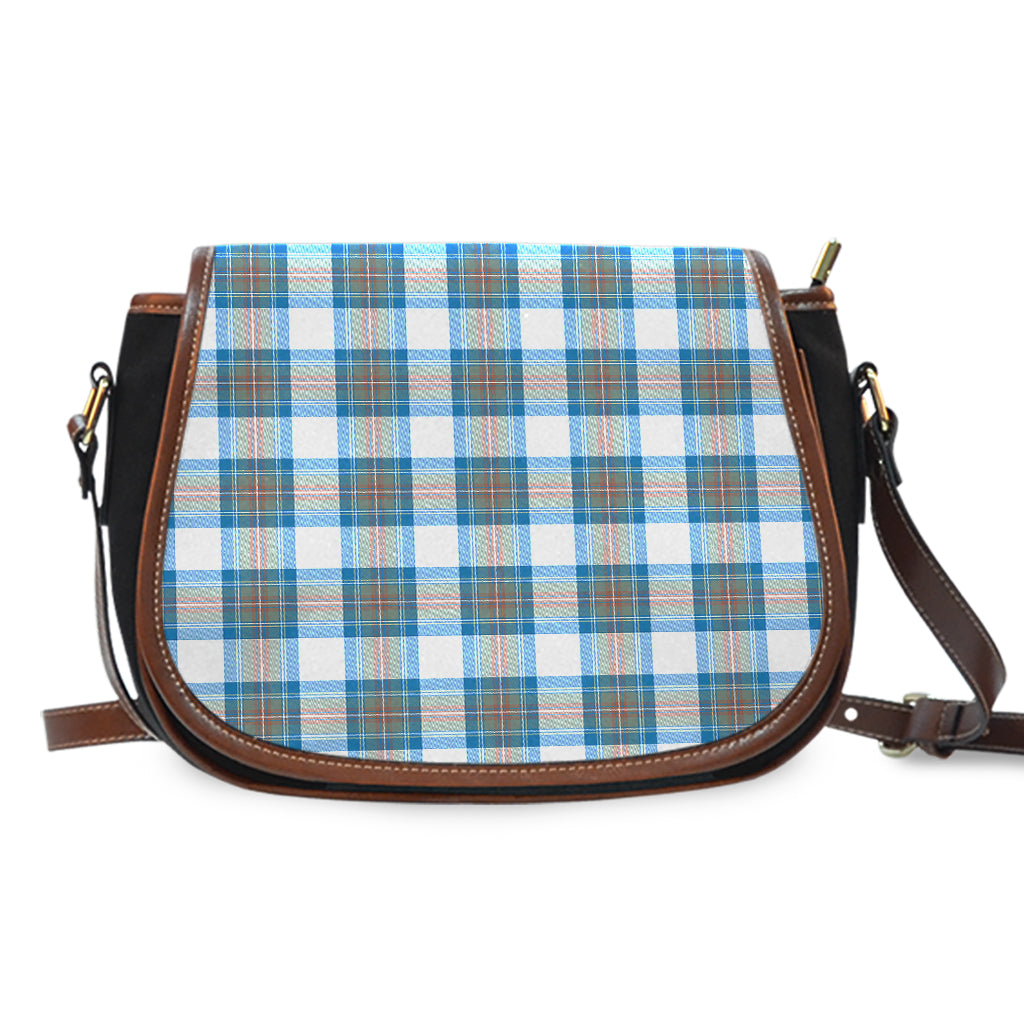 Stewart Muted Blue Tartan Saddle Bag One Size - Tartan Vibes Clothing