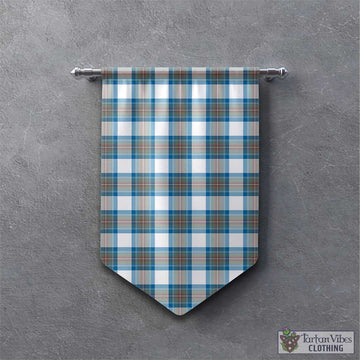 Stewart Muted Blue Tartan Gonfalon, Tartan Banner