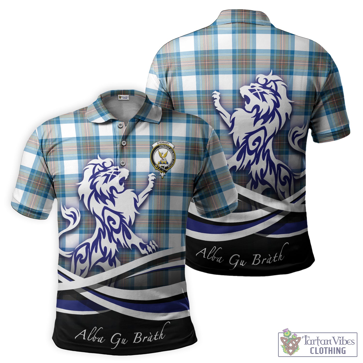 stewart-muted-blue-tartan-polo-shirt-with-alba-gu-brath-regal-lion-emblem