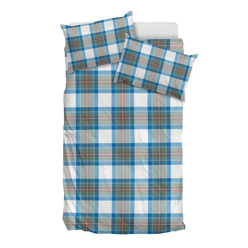 Stewart Muted Blue Tartan Bedding Set - Tartan Vibes Clothing