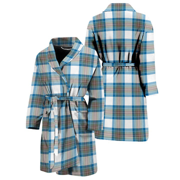 Stewart Muted Blue Tartan Bathrobe