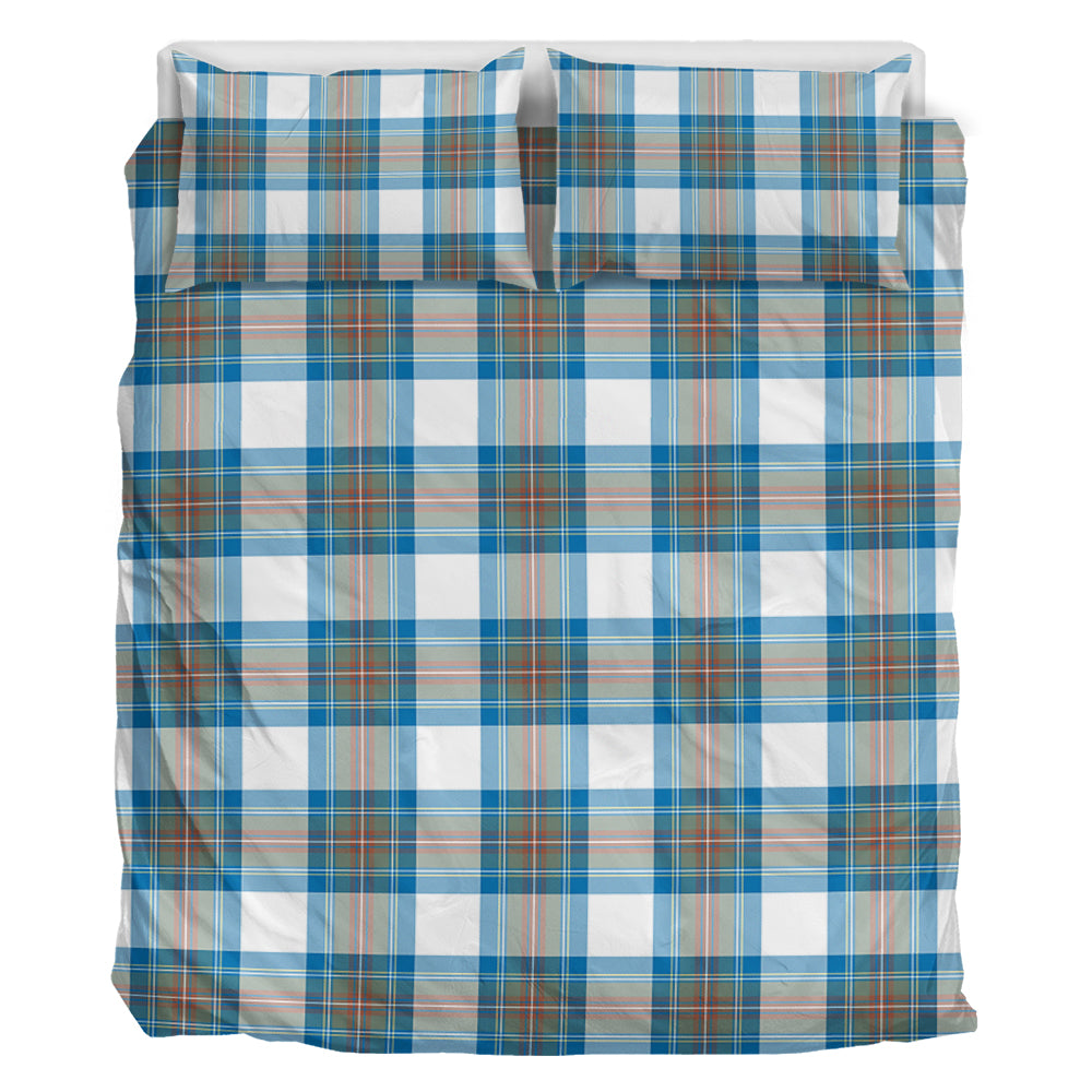 Stewart Muted Blue Tartan Bedding Set - Tartan Vibes Clothing