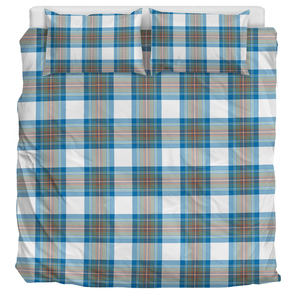 Stewart Muted Blue Tartan Bedding Set UK Bedding Set UK Super King 104*94 inch - Tartan Vibes Clothing