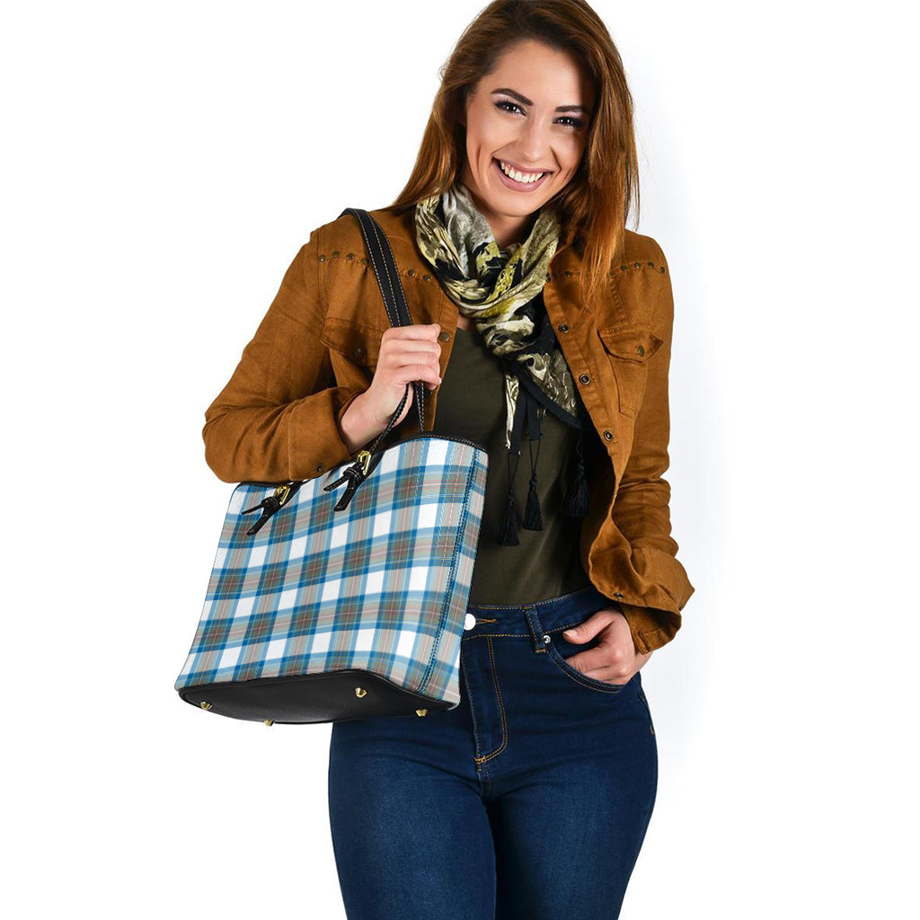 stewart-muted-blue-tartan-leather-tote-bag