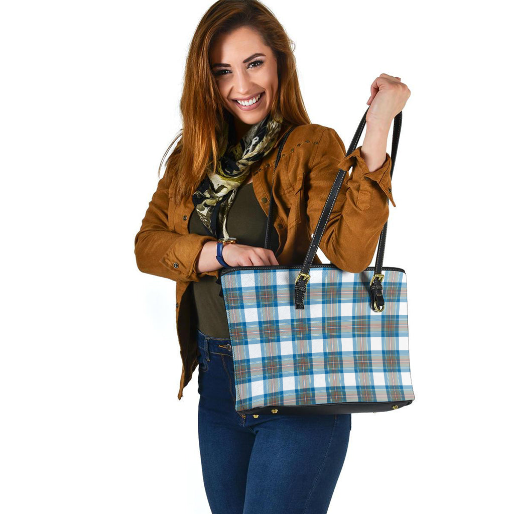 stewart-muted-blue-tartan-leather-tote-bag