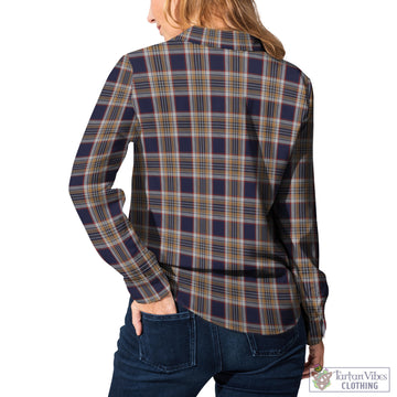 Stewart Navy Tartan Women's Casual Shirt