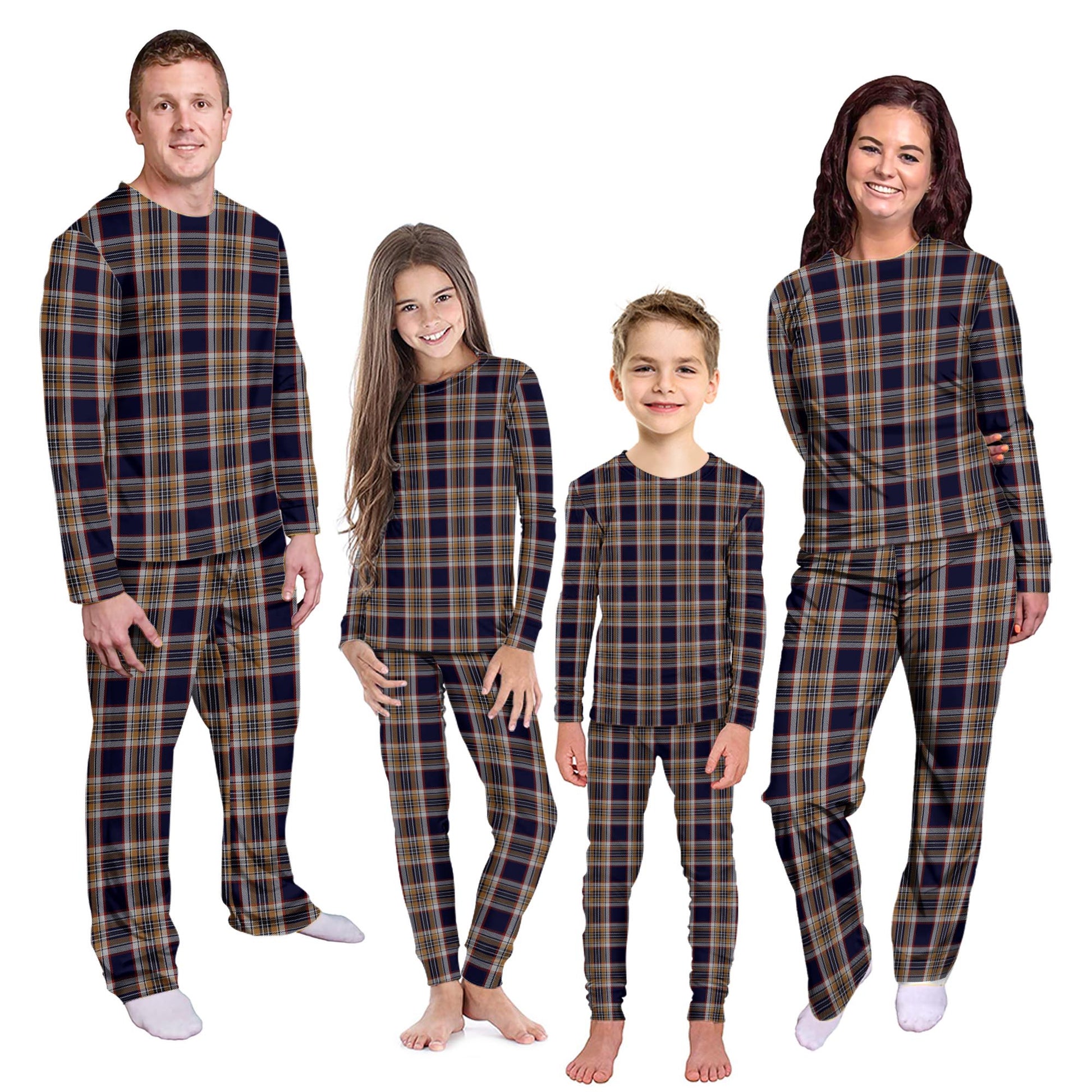 Stewart Navy Tartan Pajamas Family Set Kid - Tartan Vibes Clothing