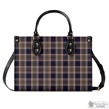 Stewart Navy Tartan Luxury Leather Handbags