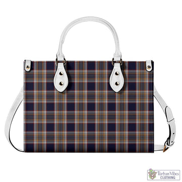 Stewart Navy Tartan Luxury Leather Handbags