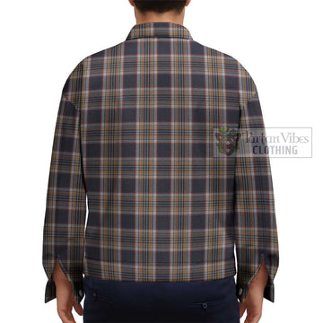 Stewart Navy Tartan Unisex Lapel Cotton Jacket