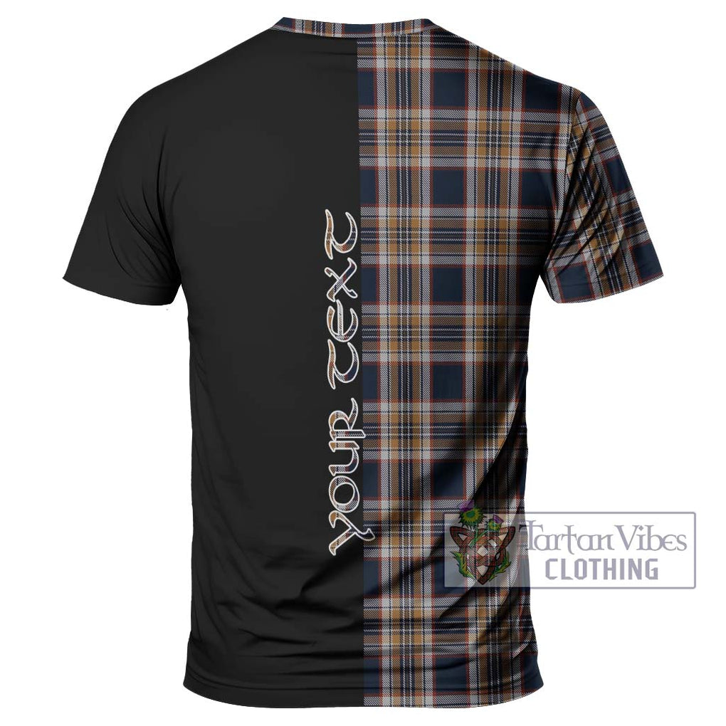 Stewart Navy Tartan T-Shirt with Family Crest and Half Of Me Style - Tartanvibesclothing Shop