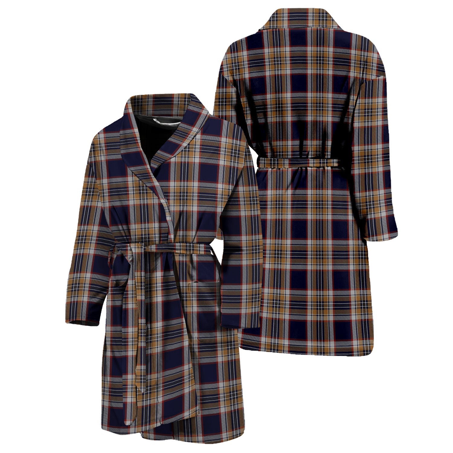 Stewart Navy Tartan Bathrobe Unisex M - Tartan Vibes Clothing