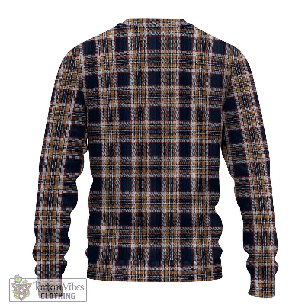 Stewart Navy Tartan Knitted Sweater with Family Crest DNA In Me Style - Tartanvibesclothing Shop