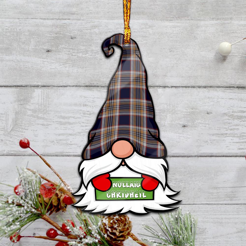 Stewart Navy Gnome Christmas Ornament with His Tartan Christmas Hat - Tartan Vibes Clothing