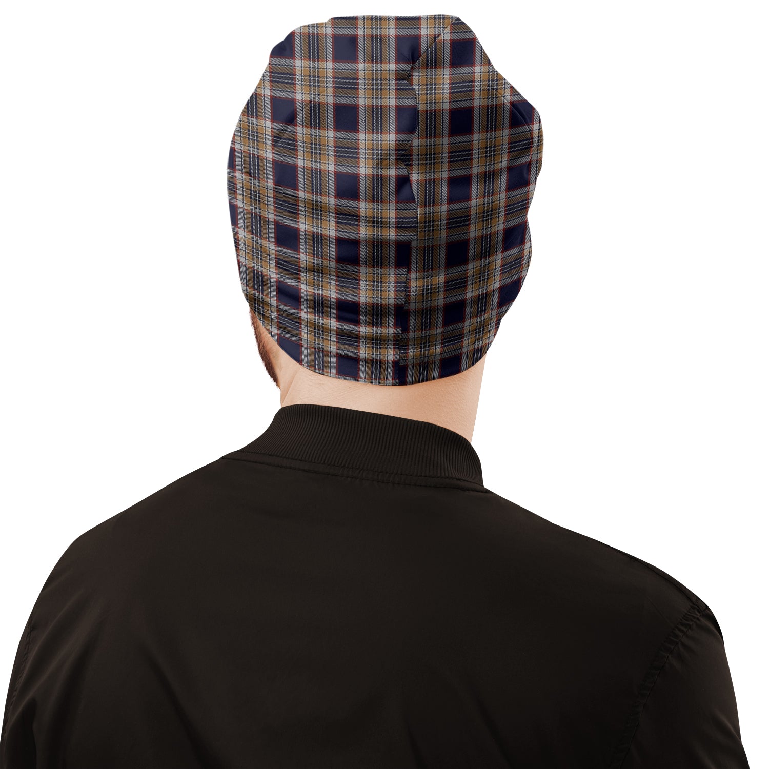 Stewart Navy Tartan Beanies Hat with Family Crest - Tartan Vibes Clothing