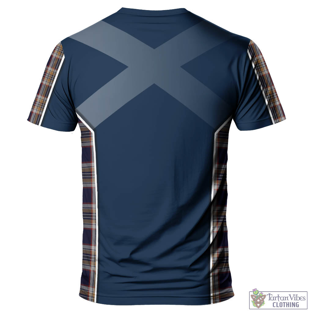 Tartan Vibes Clothing Stewart Navy Tartan T-Shirt with Family Crest and Lion Rampant Vibes Sport Style