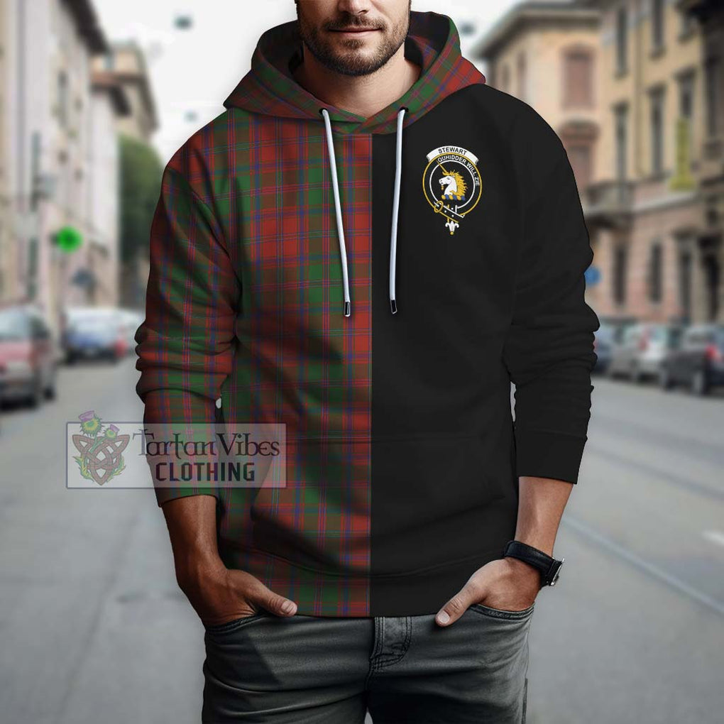 Stewart (Stuart) of Appin Tartan Hoodie with Family Crest and Half Of Me Style Zip Hoodie - Tartanvibesclothing Shop