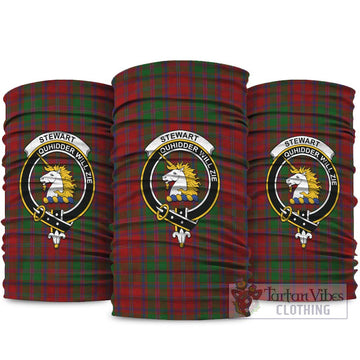 Stewart (Stuart) of Appin Tartan Neck Gaiters, Tartan Bandanas, Tartan Head Band with Family Crest