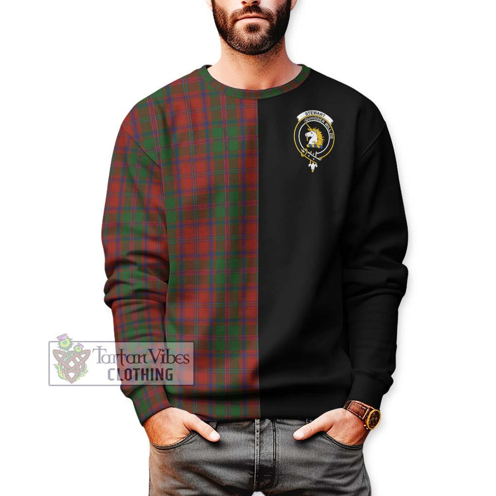 Stewart (Stuart) of Appin Tartan Sweatshirt with Family Crest and Half Of Me Style Unisex - Tartanvibesclothing Shop