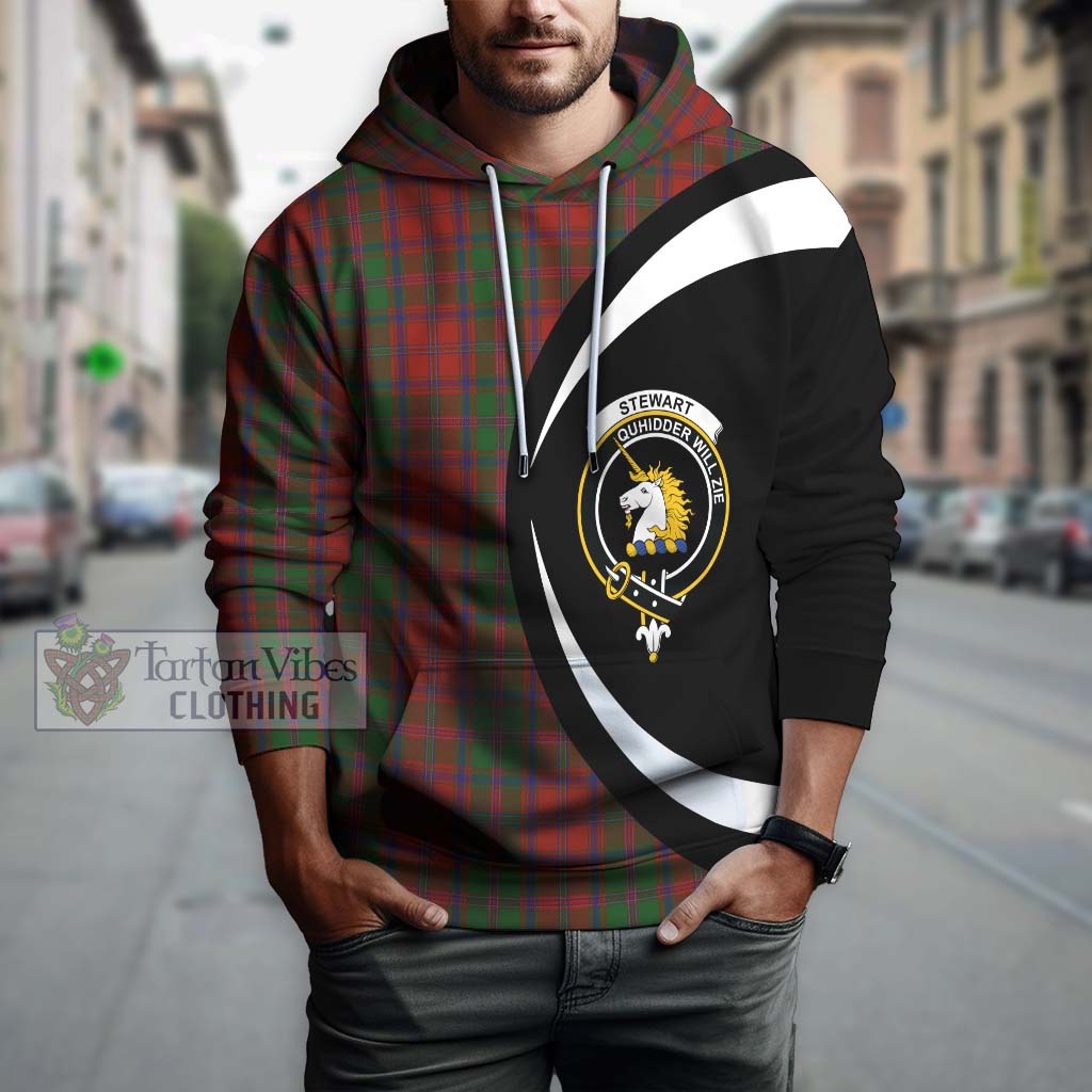 Stewart (Stuart) of Appin Tartan Hoodie with Family Crest Circle Style Zip Hoodie - Tartan Vibes Clothing