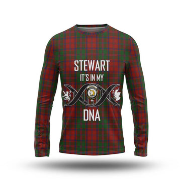 Stewart (Stuart) of Appin Tartan Long Sleeve T-Shirt with Family Crest DNA In Me Style