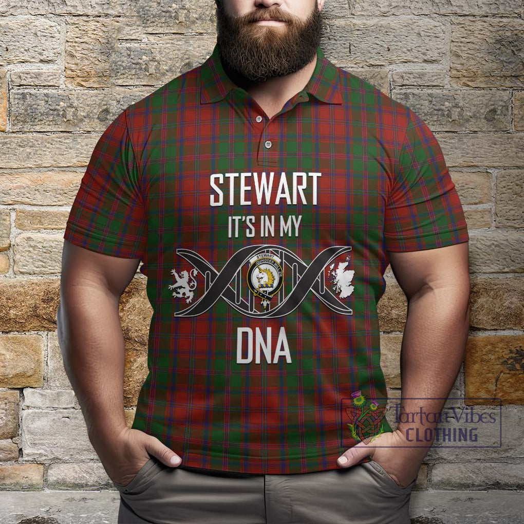 Stewart (Stuart) of Appin Tartan Polo Shirt with Family Crest DNA In Me Style Kid - Tartanvibesclothing Shop