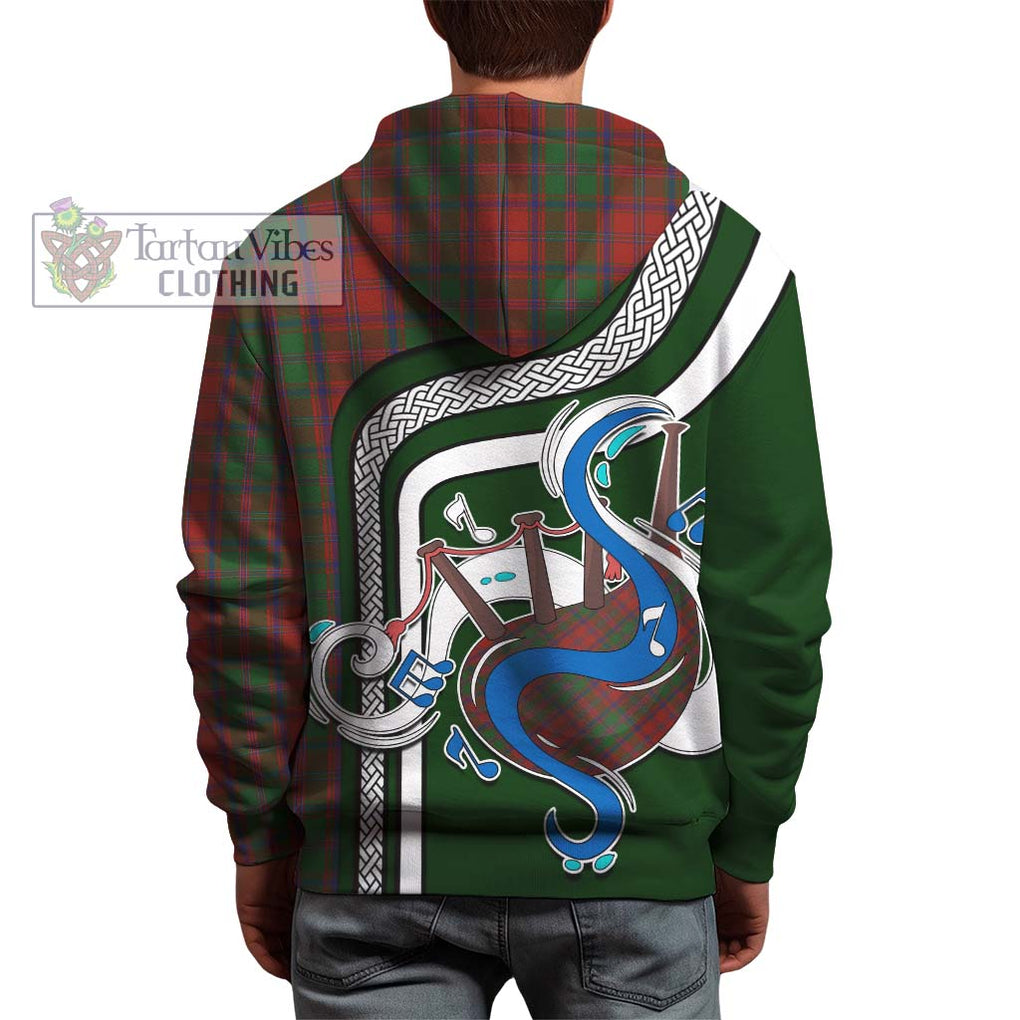 Stewart (Stuart) of Appin Tartan Hoodie with Epic Bagpipe Style - Tartanvibesclothing Shop