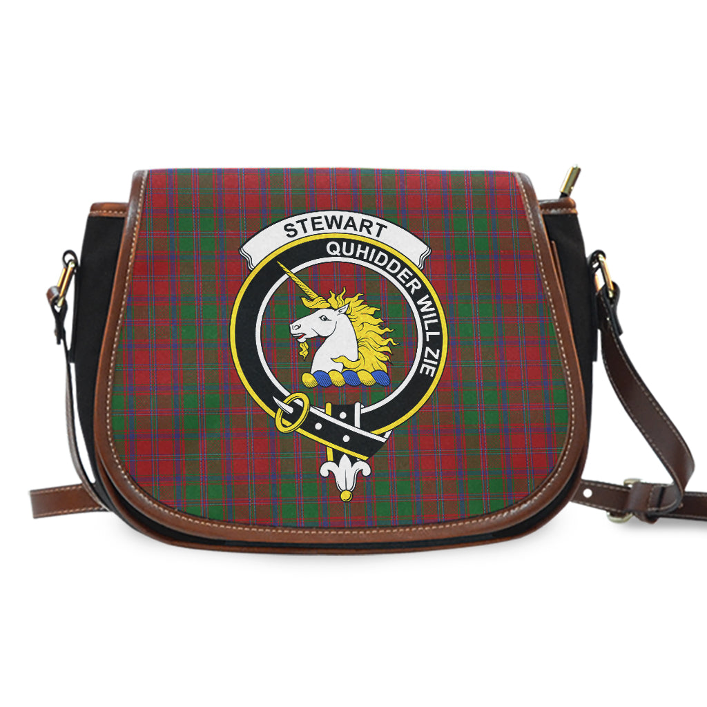 Stewart (Stuart) of Appin Tartan Saddle Bag with Family Crest - Tartan Vibes Clothing