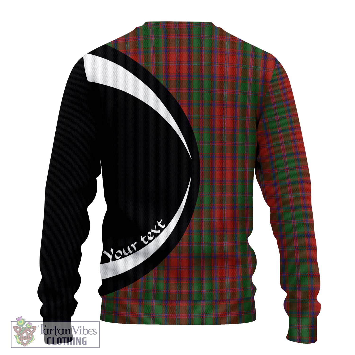 Stewart (Stuart) of Appin Tartan Knitted Sweater with Family Crest Circle Style - Tartan Vibes Clothing