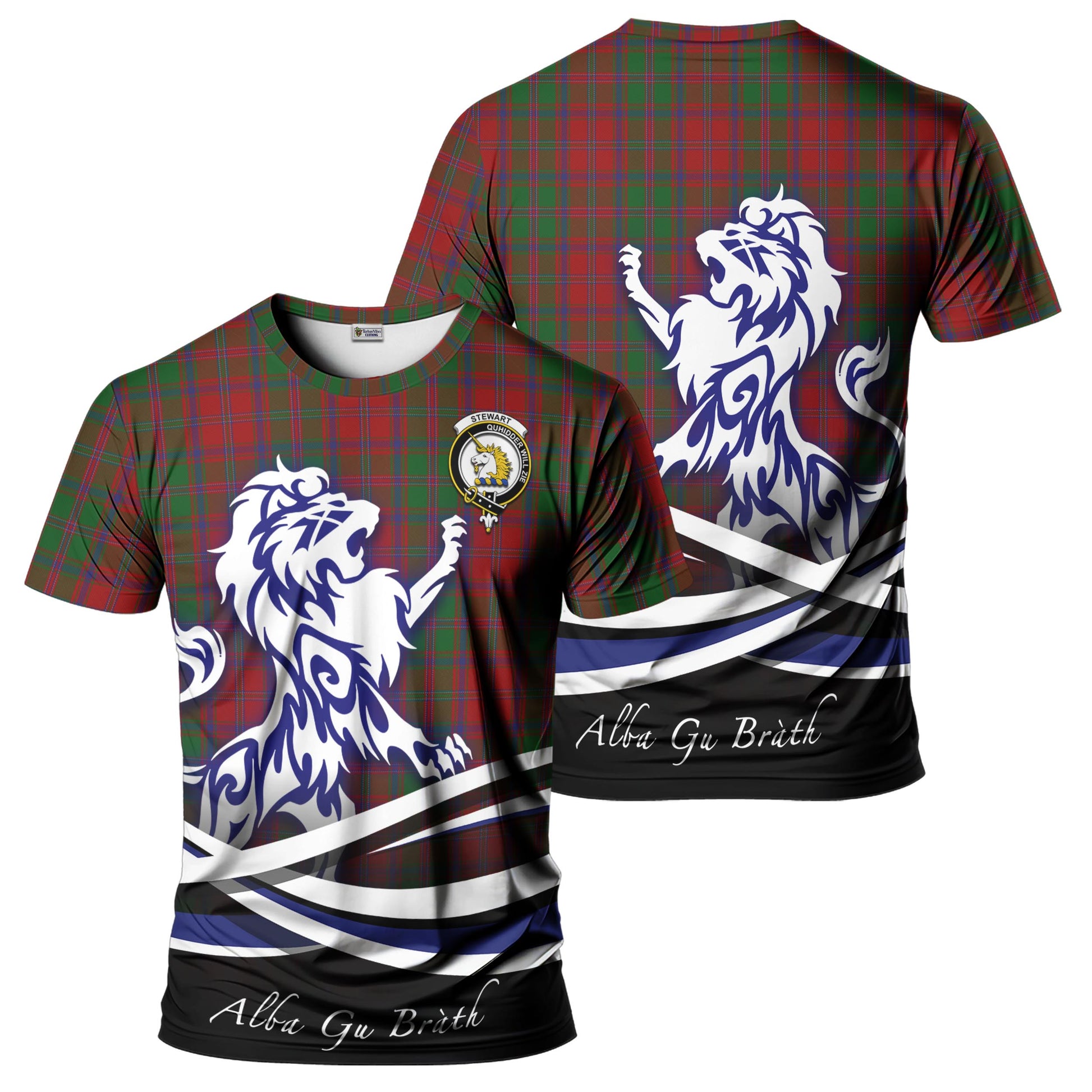 stewart-of-appin-tartan-t-shirt-with-alba-gu-brath-regal-lion-emblem