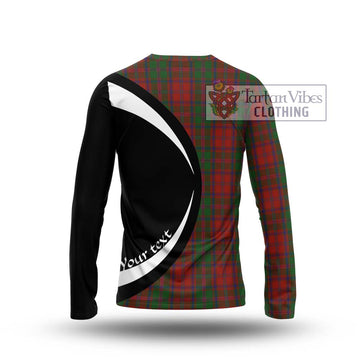 Stewart (Stuart) of Appin Tartan Long Sleeve T-Shirt with Family Crest Circle Style