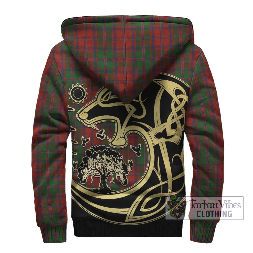 Stewart (Stuart) of Appin Tartan Sherpa Hoodie with Family Crest Celtic Wolf Style - Tartan Vibes Clothing