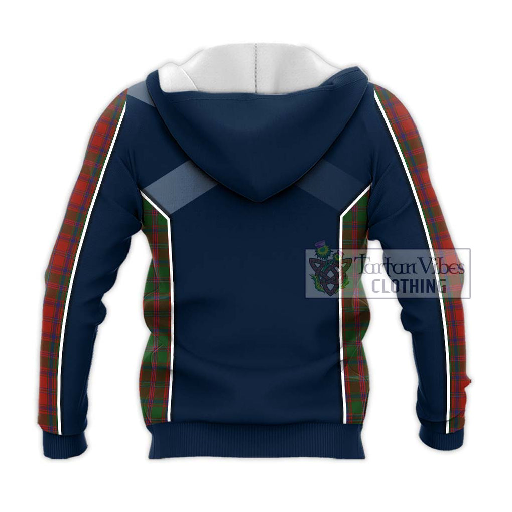 Stewart (Stuart) of Appin Tartan Knitted Hoodie with Family Crest and Lion Rampant Vibes Sport Style - Tartan Vibes Clothing