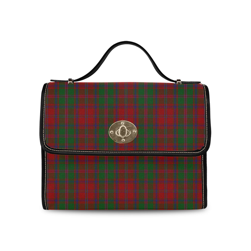 Stewart of Appin Tartan Leather Strap Waterproof Canvas Bag - Tartanvibesclothing