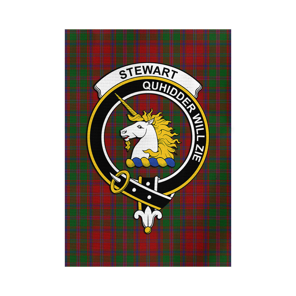 Stewart (Stuart) of Appin Tartan Flag with Family Crest - Tartan Vibes Clothing