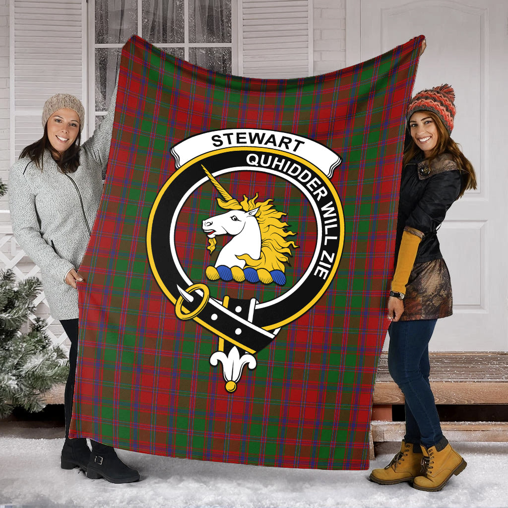 stewart-of-appin-tartab-blanket-with-family-crest