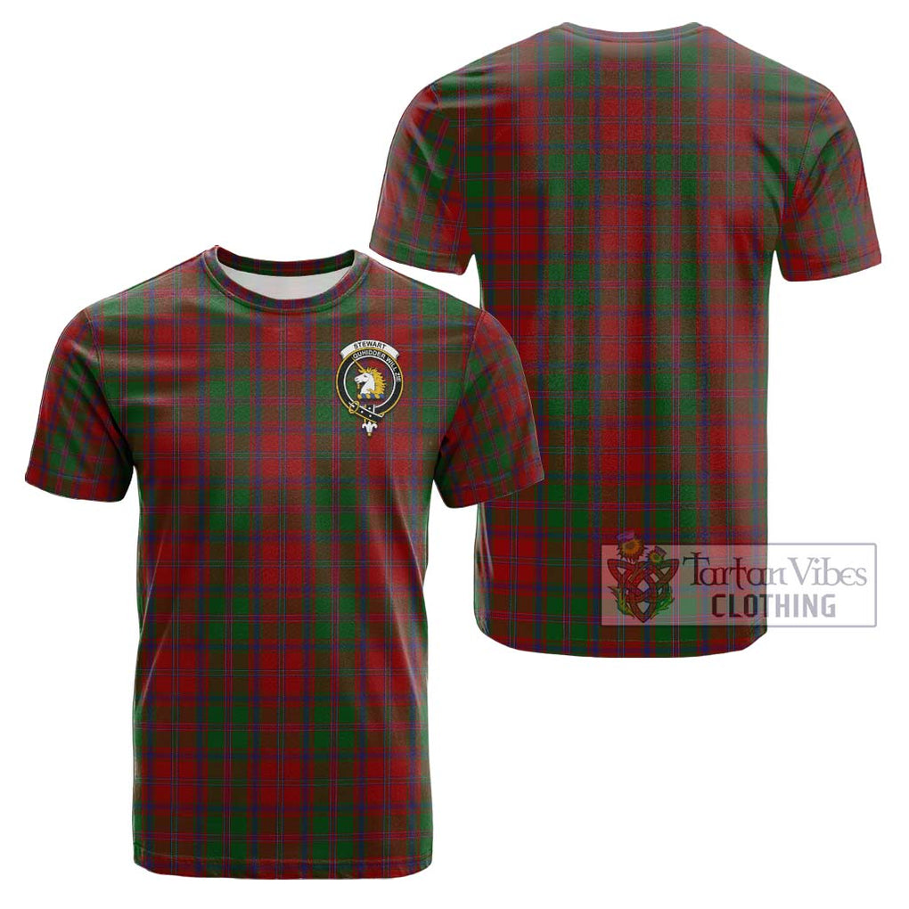 Stewart (Stuart) of Appin Tartan Cotton T-Shirt with Family Crest Kid's Shirt - Tartanvibesclothing Shop