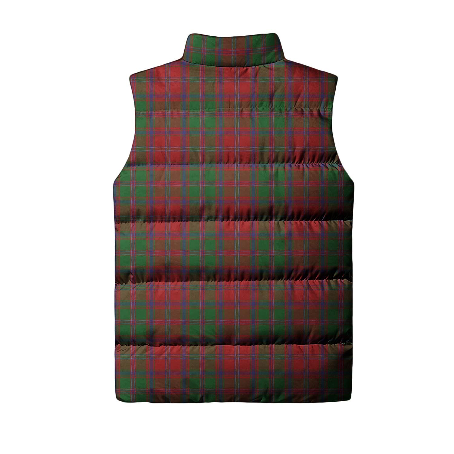 Stewart of Appin Tartan Sleeveless Puffer Jacket with Family Crest - Tartanvibesclothing