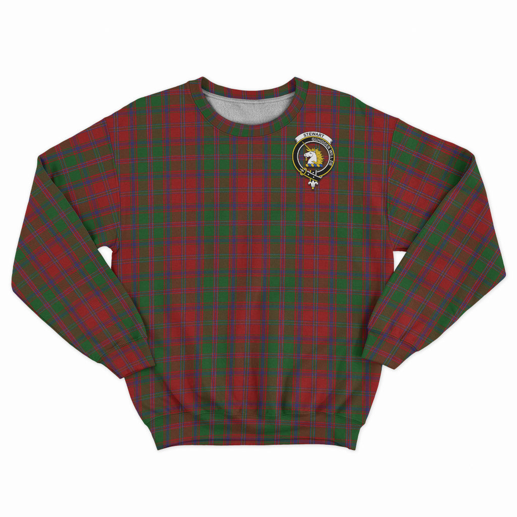 Stewart (Stuart) of Appin Tartan Sweatshirt with Family Crest - Tartan Vibes Clothing