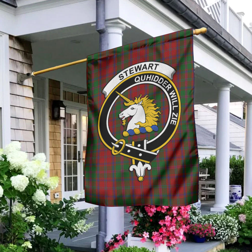 Stewart (Stuart) of Appin Tartan Flag with Family Crest - Tartan Vibes Clothing