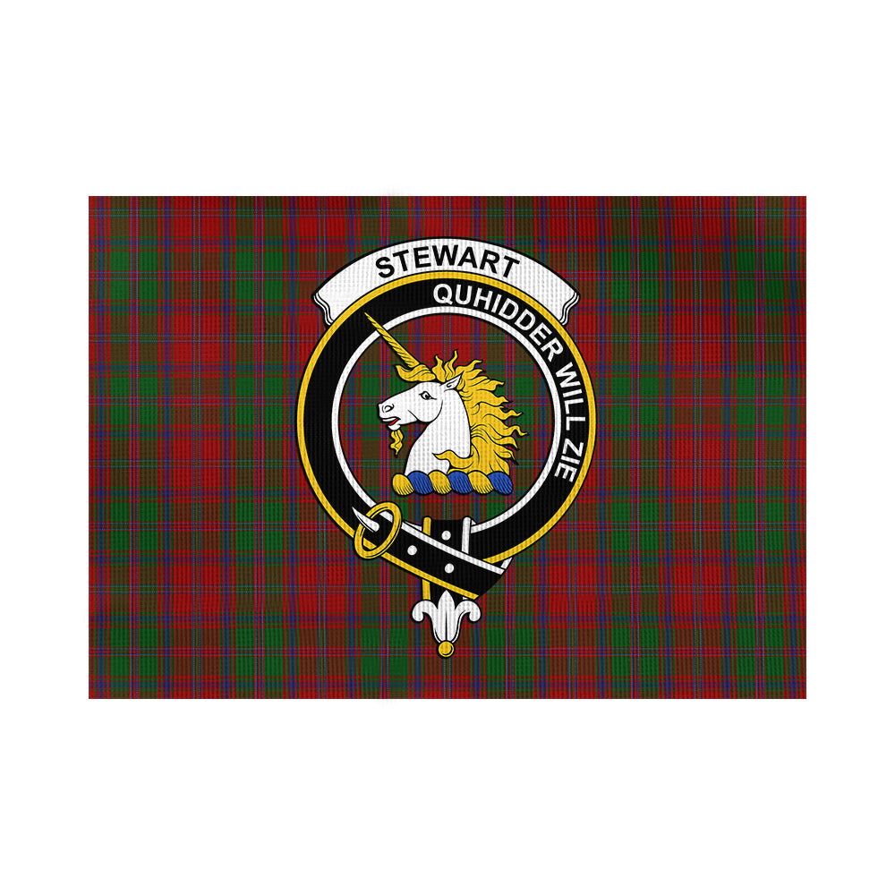 Stewart (Stuart) of Appin Tartan Flag with Family Crest - Tartan Vibes Clothing