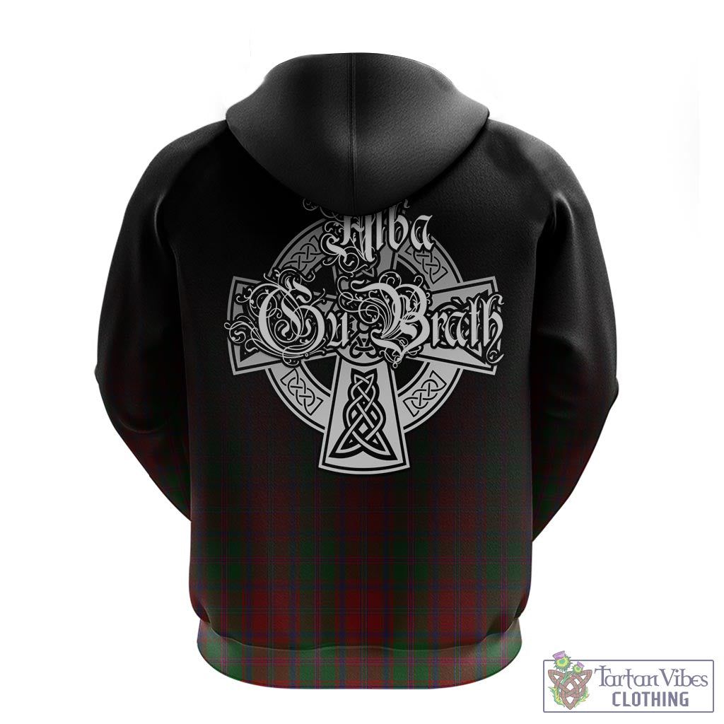 Tartan Vibes Clothing Stewart of Appin Tartan Hoodie Featuring Alba Gu Brath Family Crest Celtic Inspired